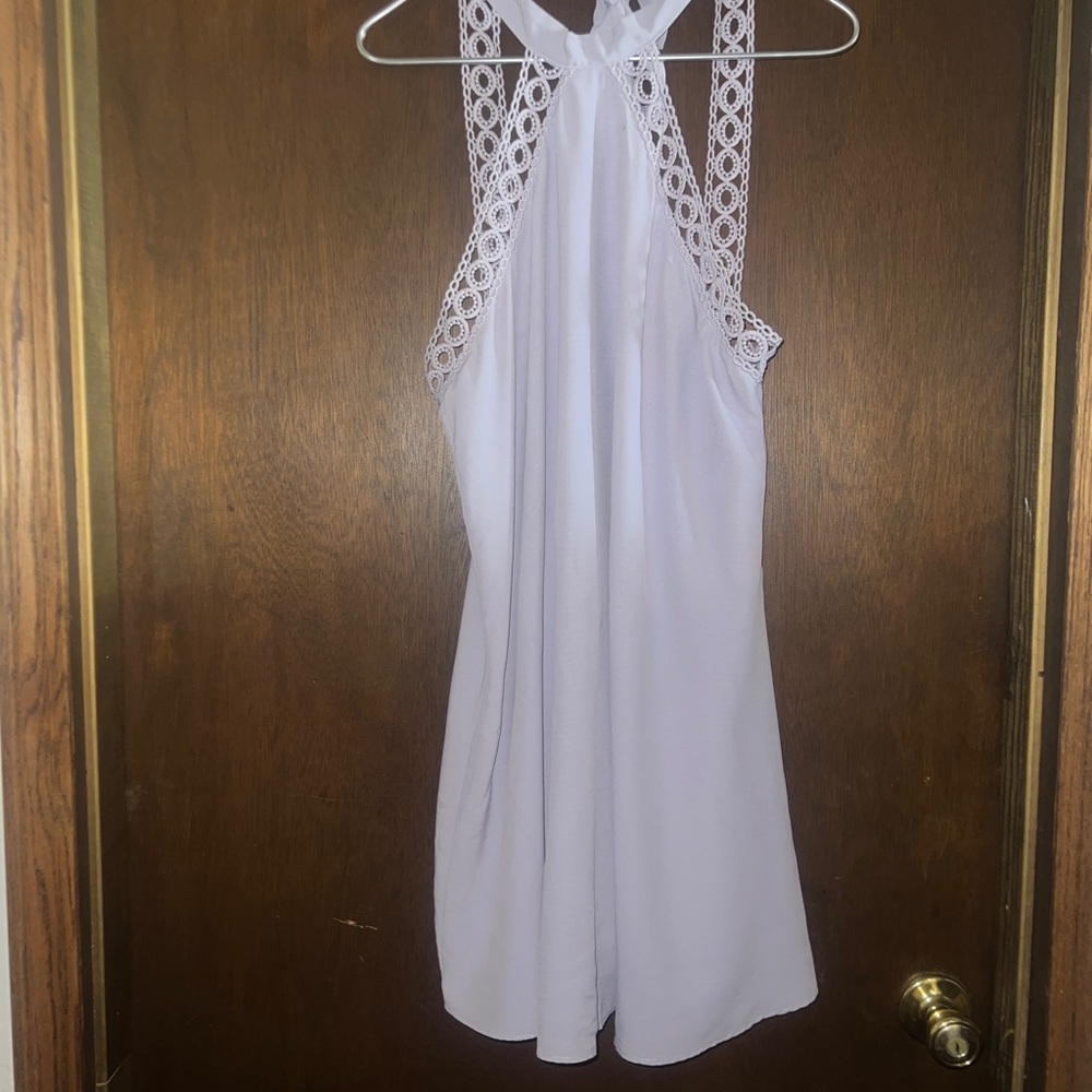 Lavender halter top LuLu’s brand dress.